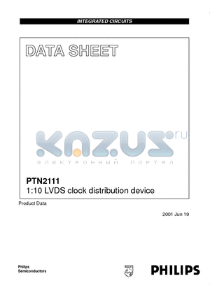 PTN2111BD datasheet - 1:10 LVDS clock distribution device