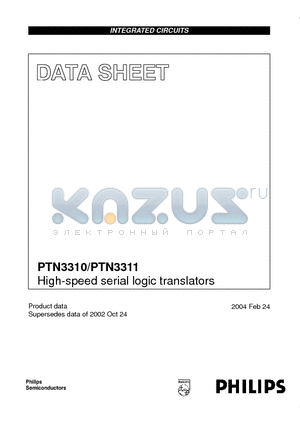 PTN3310D datasheet - High-speed serial logic translators