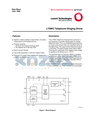 LUCL7590CAE-DT datasheet - Telephone Ringing Driver