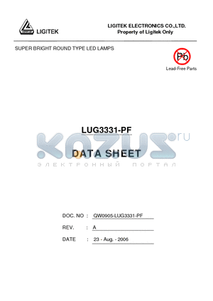 LUG3331-PF datasheet - SUPER BRIGHT ROUND TYPE LED LAMPS