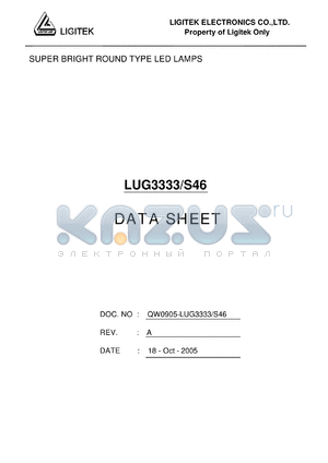 LUG3333-S46 datasheet - SUPER BRIGHT ROUND TYPE LED LAMPS