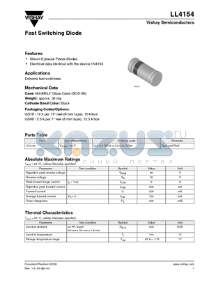 LL4154_04 datasheet - Fast Switching Diode