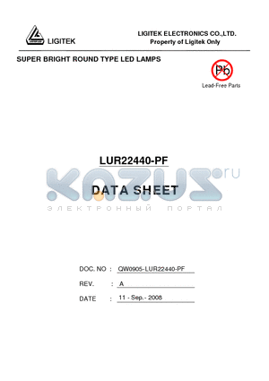 LUR22440-PF datasheet - SUPER BRIGHT ROUND TYPE LED LAMPS