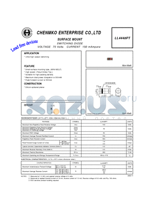 LL4448PT datasheet - SINGLE-PHASE SURFACE MOUNT BRIDGE RECTIFIER