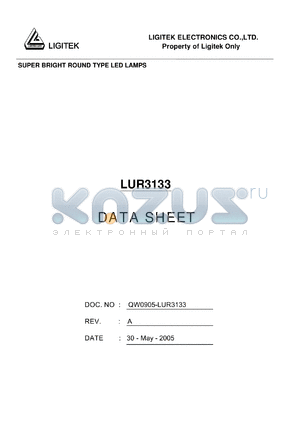 LUR3133 datasheet - SUPER BRIGHT ROUND TYPE LED LAMPS