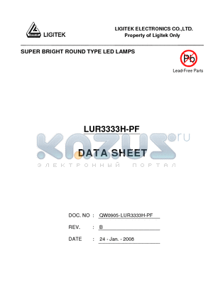 LUR3333H-PF datasheet - SUPER BRIGHT ROUND TYPE LED LAMPS