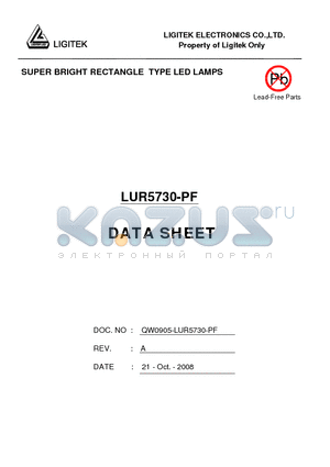 LUR5730-PF datasheet - SUPER BRIGHT RECTANGLE TYPE LED LAMPS