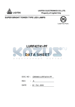 LURF42741-PF datasheet - SUPER BRIGHT TOWER TYPE LED LAMPS