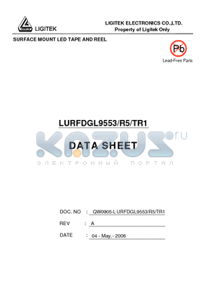 LURFDGL9553-R5-TR1 datasheet - SURFACE MOUNT LED TAPE AND REEL