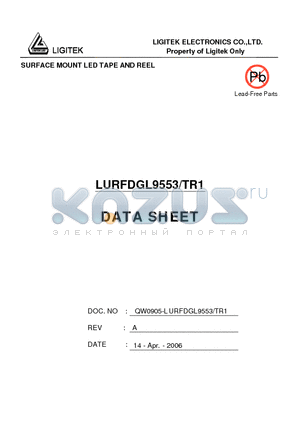 LURFDGL9553-TR1 datasheet - SURFACE MOUNT LED TAPE AND REEL