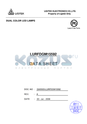 LURFDGM15592 datasheet - DUAL COLOR LED LAMPS