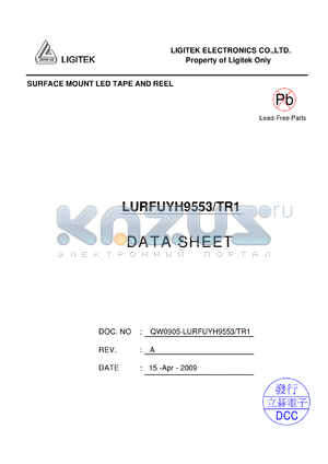 LURFUYH9553-TR1 datasheet - SURFACE MOUNT LED TAPE AND REEL