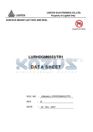 LURHDGM9553-TR1 datasheet - SURFACE MOUNT LED TAPE AND REEL