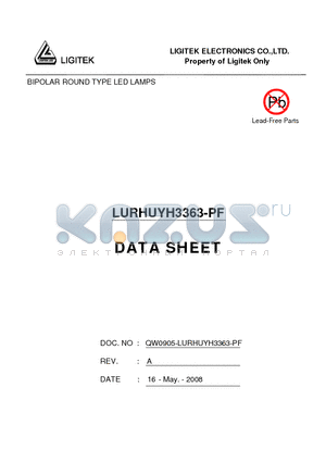 LURHUYH3363-PF datasheet - BIPOLAR ROUND TYPE LED LAMPS