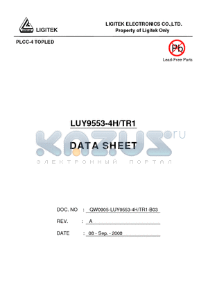LUY9553-4H-TR1-B03 datasheet - PLCC-4 TOPLED