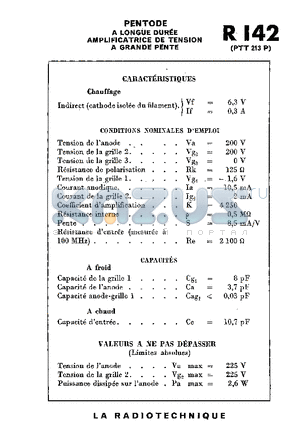 PTT213P datasheet - PENTODE