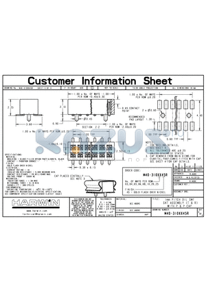 M40-310XX45R datasheet - 1mm PITCH DIL SMT SKT ASSEMBLY (T&R) WITH P & P CAP