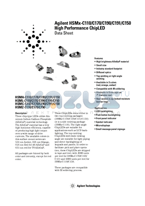 HSMA-C170 datasheet - High Performance ChipLED