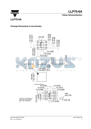 LLP75-6A_06 datasheet - Package Dimensions in mm (Inches)
