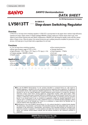 LV5813TT datasheet - Step-down Switching Regulator