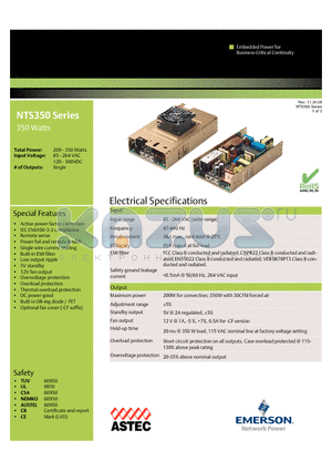 NTS359 datasheet - Active power factor correction