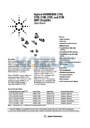 HSMM-C150 datasheet - SMT ChipLEDs