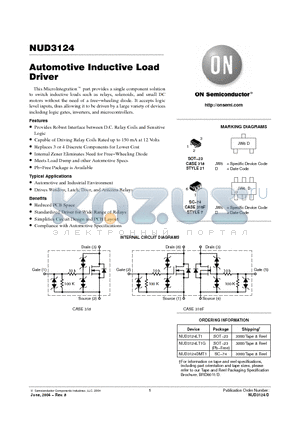 NUD3124DMT1 datasheet - Automotive Inductive Load Driver