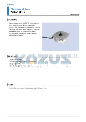 M42SP-7 datasheet - Stepping Motors