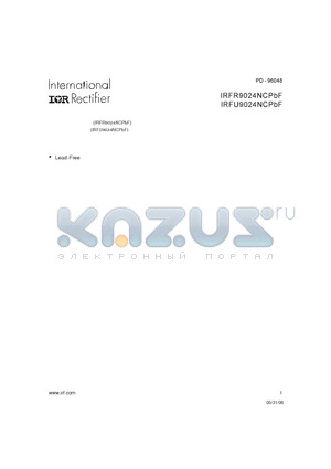 IRFU9024NCPBF datasheet - HEXFET POWER MOSFET