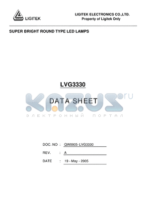 LVG3330 datasheet - SUPER BRIGHT ROUND TYPE LED LAMPS