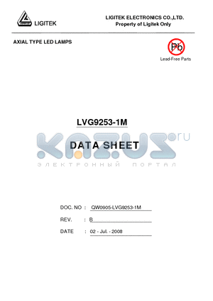 LVG9253-1M datasheet - AXIAL TYPE LED LAMPS