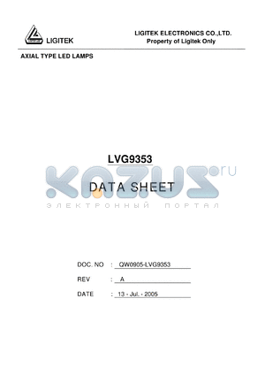 LVG9353 datasheet - AXIAL TYPE LED LAMPS