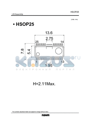 HSOP25 datasheet - LSI Assembly