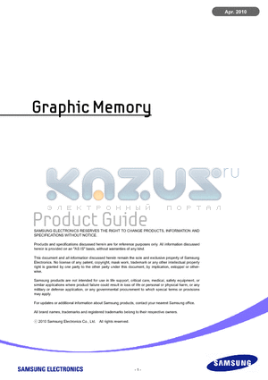 K4N51163QZ datasheet - Graphic Memory