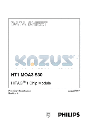 HT1MOA3S30/E/1 datasheet - HITAGTM1 Chip Module