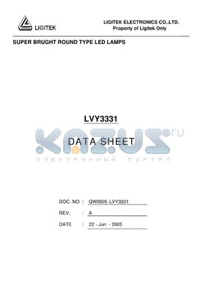 LVY3331 datasheet - SUPER BRUGHT ROUND TYPE LED LAMPS