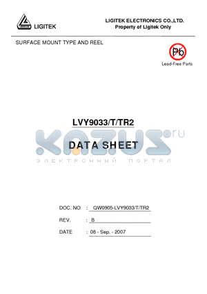 LVY9033-T-TR2 datasheet - SURFACE MOUNT TYPE AND REEL