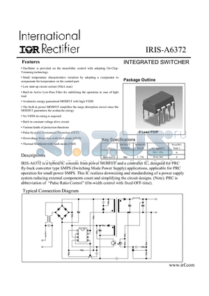 IRIS-A6372 datasheet - INTEGRATED SWITCHER