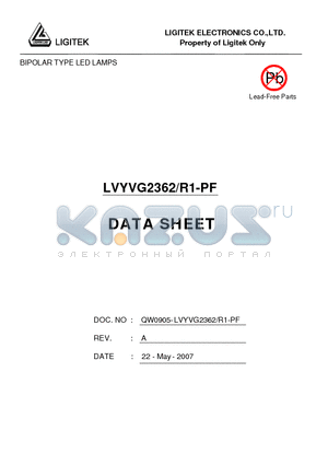 LVYVG2362-R1-PF datasheet - BIPOLAR TYPE LED LAMPS