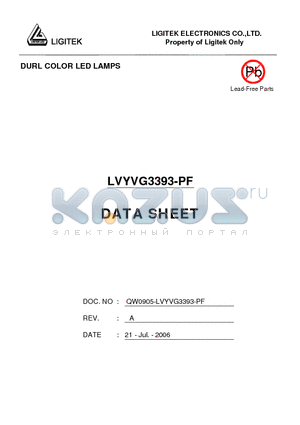 LVYVG3393-PF datasheet - DURL COLOR LED LAMPS