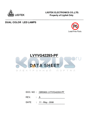 LVYVG42293-PF datasheet - DUAL COLOR LED LAMPS
