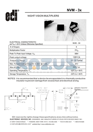 NVM-3X datasheet - NIGHT VISION MULTIPLIERS