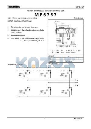 MP6757 datasheet - GTR MODULE SILICON N CHANNEL LGBT