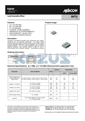 M4TH datasheet - Load Insensitive Mixer