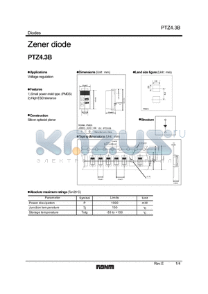 PTZ5.6B datasheet - Zener diode