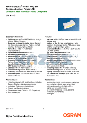 LWY1SG-VHAF-EKJM-1 datasheet - Micro SIDELED^ 0.8mm long life