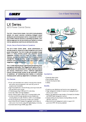 LX-5210-16H2L30 datasheet - 5210 Power Control Series