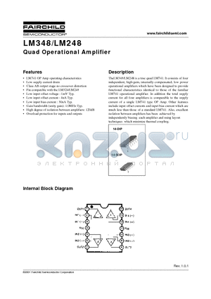 LM248M datasheet - Quad Operational Amplifier