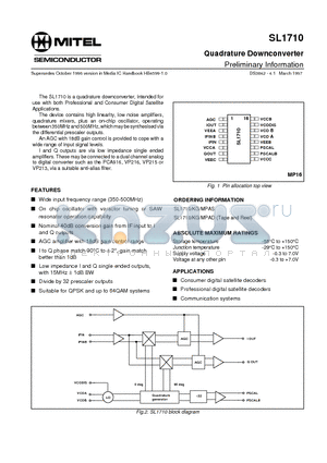 MPAD datasheet - Quadrature Downconverter