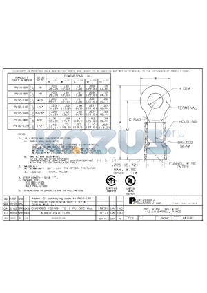 PV10-10R-L datasheet - 2PC. VINYL INSULATED, 12-10 BARREL, RINGS